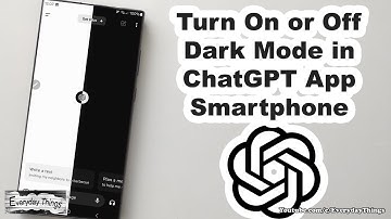 Simple Steps to Turn On or Off Dark Mode in ChatGPT App on Smartphone