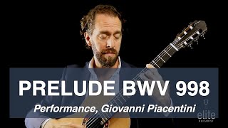 EliteGuitarist.com |Bach Prelude in Eb BWV 998 - Classical Guitar Performance by Giovanni Piacentini