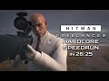 Hardcore any speedrun in 2625  freelancer  hitman world of assassination