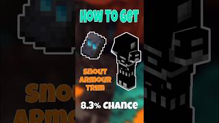 Snout Armour Trim Guide in 11 Seconds! | #minecraft #pixelpunker #armortrim #bastion #snout