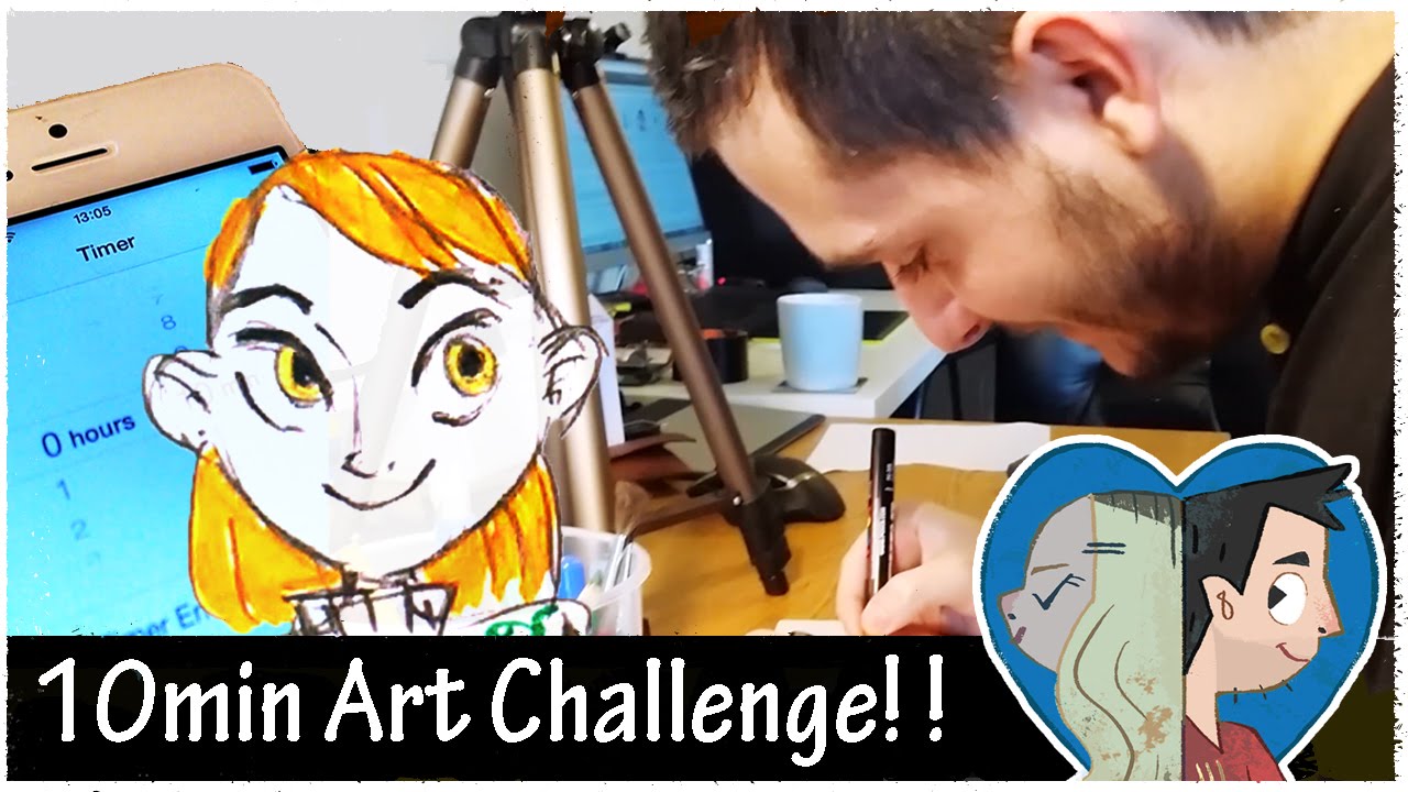 10 Minute Art CHALLENGE! Adam:  Part 1