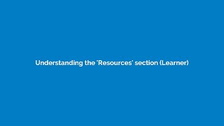 UpsideLMS Learner - Understanding the 'Resources' section