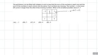 2022 AMC 8 Problem 20