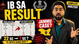IB SA Result 2025 | Jammu Case 22 SC Seats → 7 Full Result Analysis