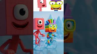 Sprunki Oc One Hundred Numberblocks X Seven Numberblocks X Icy Mountains Bike Cycle Real Life