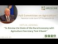 “To Review the State of the Rural Economy with Agriculture Secretary Tom Vilsack”