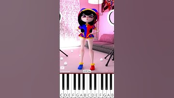 Pomni ZAI ZAI MEOW MEOW (@M3lw) The Amazing Digital Circus Animation - Octave Piano Tutorial