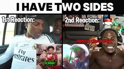 Ishowspeed Reacts to "W Speed" ❤️‍🩹