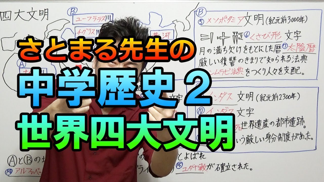 中学社会 歴史2 世界四大文明 Youtube