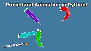 🐍 Procedural Animation in Python – Realistic Animal Motion with Pygame! 🦊🎮