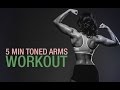 5 Minute Toned Arms Workout (BICEPS, TRICEPS & SHOULDERS!!)