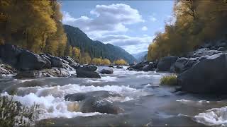 Sleep Deeper With Rushing River Sound, Natural Relaxing Sounds