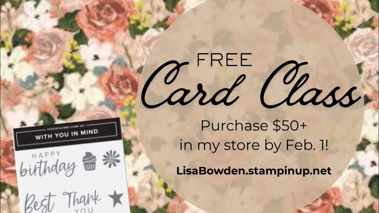 Онлайн-урок по открытке открыток «С мыслью о вас»