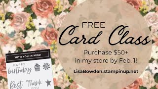 With You in Mind Online Card Class @madetocreatewithlisa