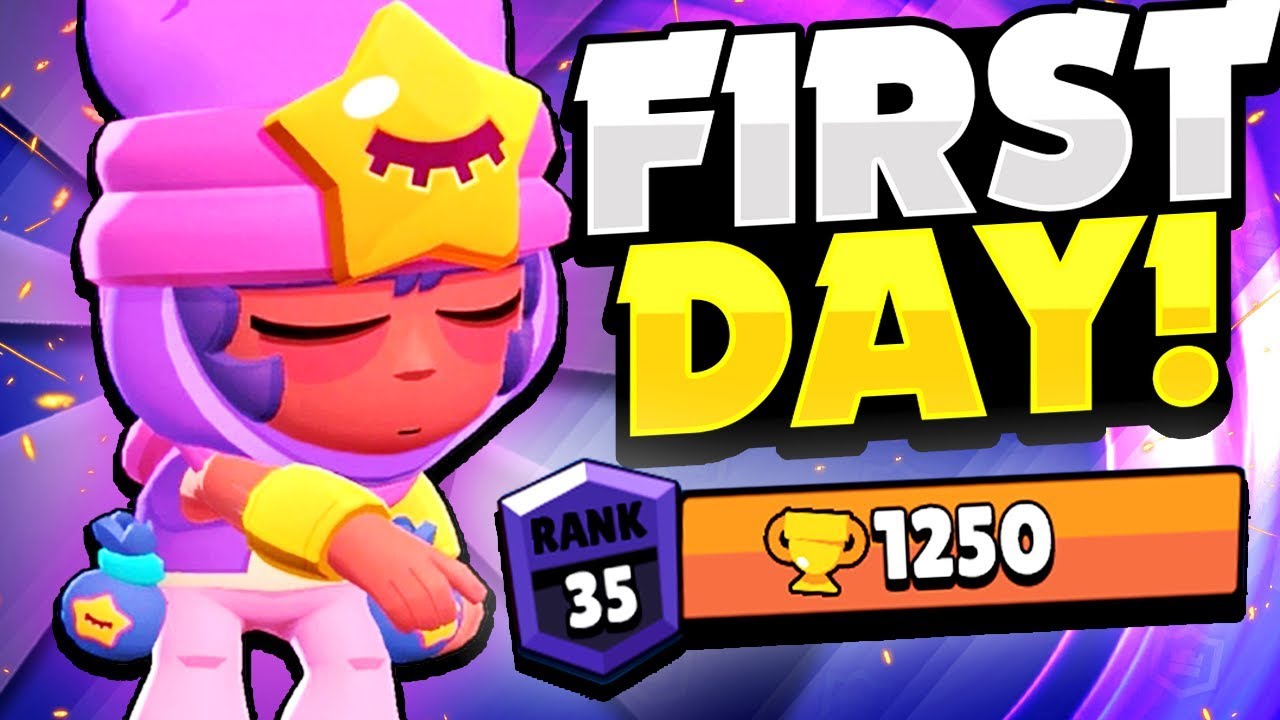 First Ever Rank 35 Sandy 1 Sandy In The World Pro Gameplay Brawl Stars Youtube - skin da sandy brawl stars