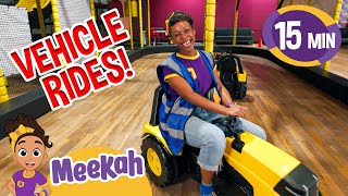 Meekah Vehicle Indoor Playground! | Vehicles For Children | Educational Videos For Kids