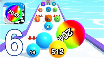 Ball Run 2048 - Gameplay Walkthrough Part 6 Levels 57-69 (Android/iOS)