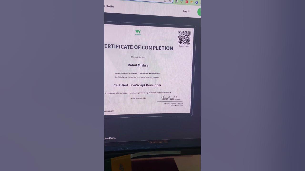 W3Schools Javascript Certification || Not worth it || #javascript - YouTube