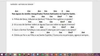 Nas guas Do Jordo Mergulhado