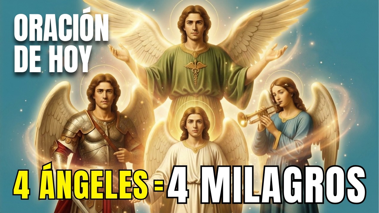 Oración Poderosa HOY: Tu Ángel + 3 Arcángeles Traen 4 MILAGROS Imposibles Para Transformar Tu Semana