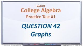 MAC1105 Practice Test #1: Q42, Discontinuity