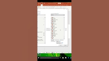 How to chose customize the ribbon in MS Power point