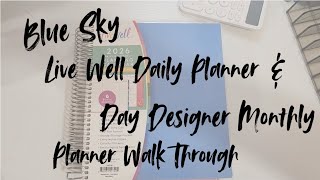 Blue Sky & Day Designer | Livewell Daily Planner | Planner Walk Through 