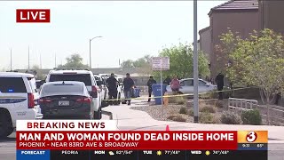 Man, woman found dead inside west Phoenix home