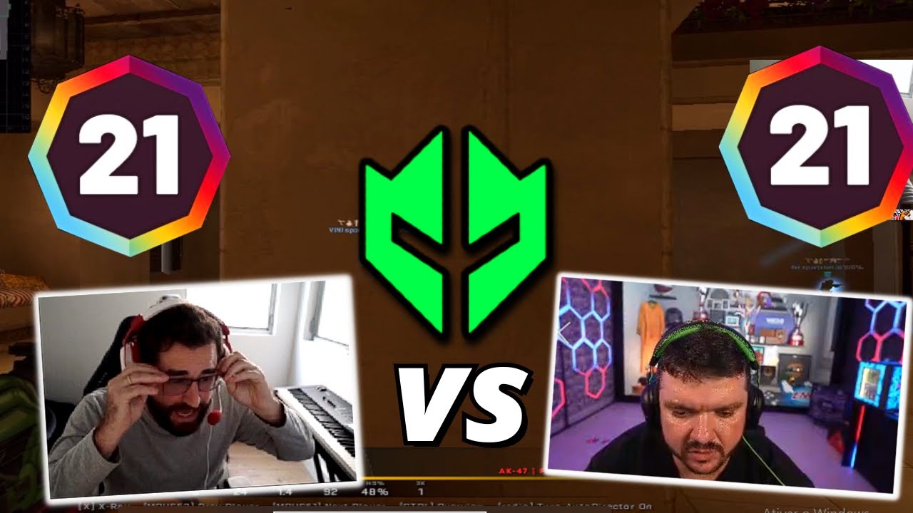 TIME FALLEN E VINI vs TIME GAULES E CHELO - CSGO (PARTIDA COMPLETA) | MIRAGE