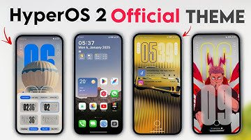 Xiaomi HyperOS 2 Official Theme - Control Center Supported Theme  🤍 Lockscreen Customisation 😍