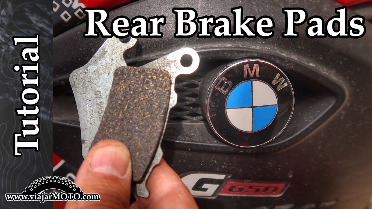 Replacing Rear Brake Pads While FullTime Traveling (BMW G650GS) YouTube