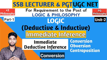 Immediate Inference, Conversion Rule,OPSC PGT,SSB PGT, SSB Lecturer, OPSC PGT,Ugc NET