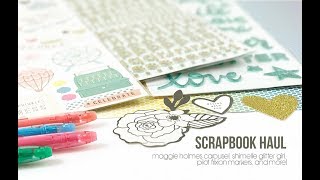 Scrapbook Haul | Maggie Holmes Carousel, Shimelle Glitter Girl + More