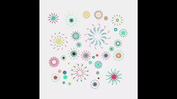 Fireworks by creative coding. Draw by openFrameworks