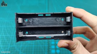 H186502S-G89S8 2S 18650 Battery Holder Case With Pin 7.4V Storage 2 Cell Holder