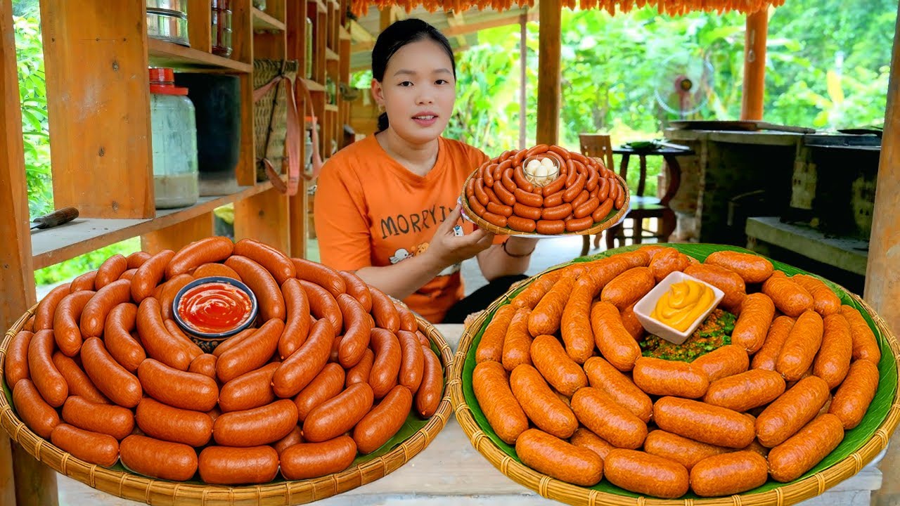 How to Make Simple Sausages at Home - Delicious and Sell at the Market | Trieu Mai Huong