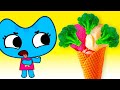 Do You Like Broccoli Ice Cream Song | Kit and Kate Nursery Rhymes & Kids Songs