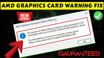 Version of AMD software you have launched not compatible with your currently installed AMD graphics