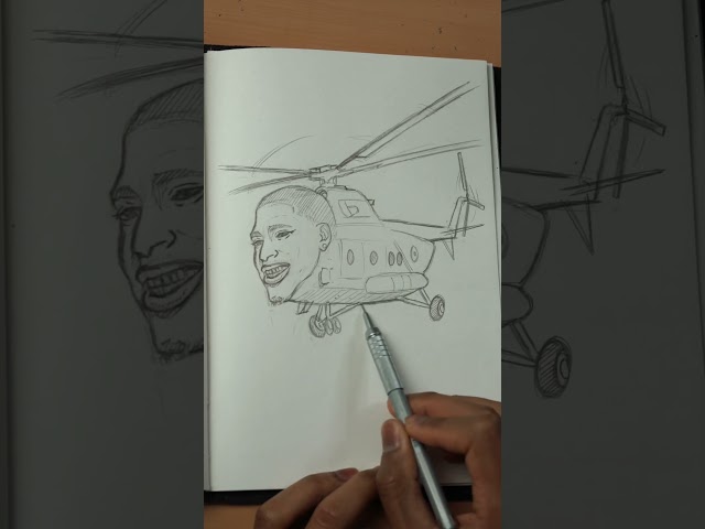 [ASMR] Drawing NLE Choppa As a Chopper class=