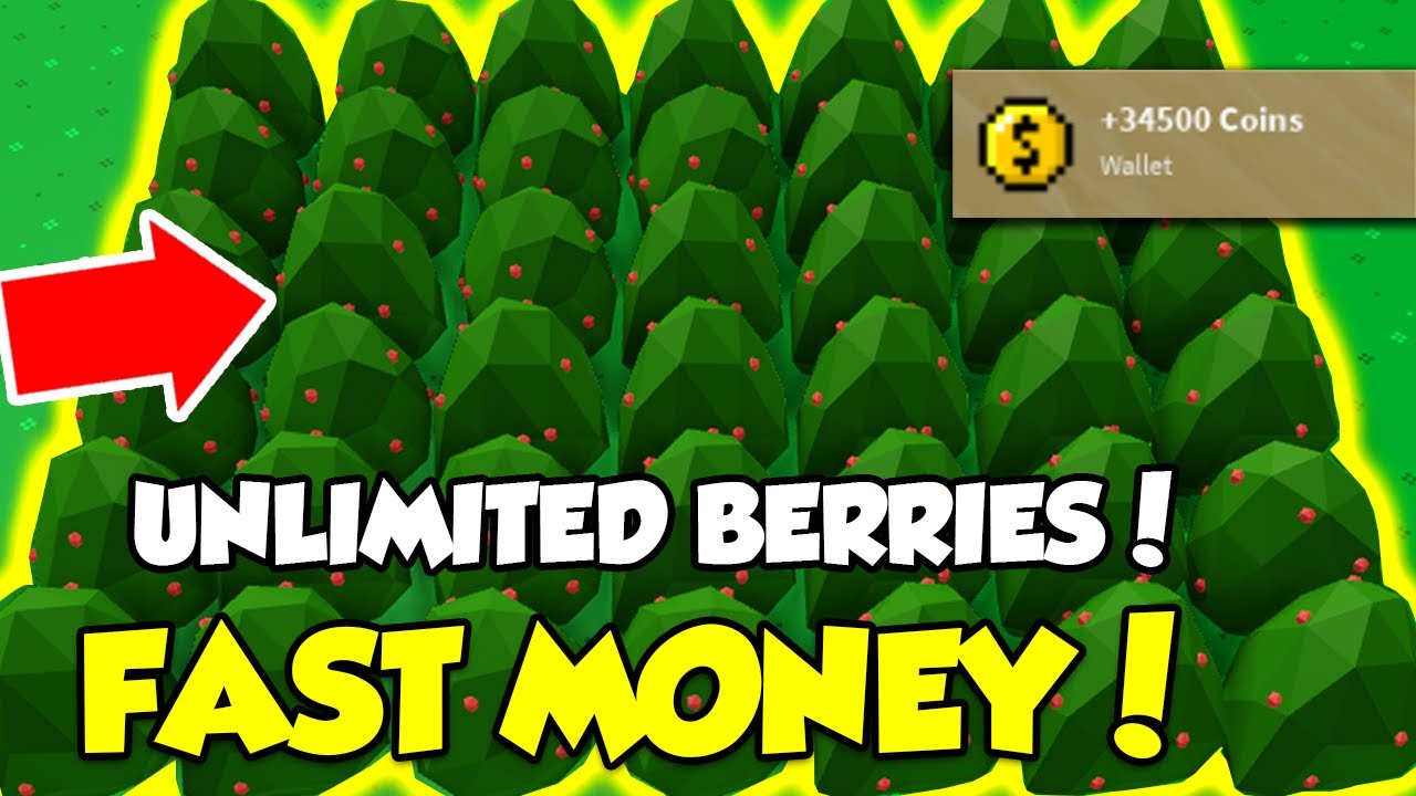 New Fast Money Method Free Unlimited Berry Bushes Roblox Sky Block Youtube - comment obtenir des robux how to get free diamonds on