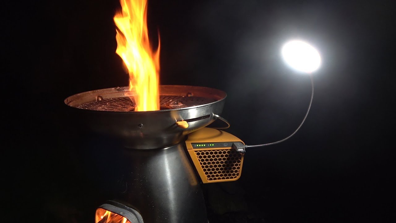 Biolite Basecamp In-Depth Review. Power, heat, cooking and light all in one stove.