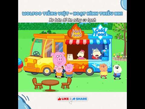 Wolfoo cho Piggy ăn pizza đá 🐷🍕 #shorts #wolfootiengviet