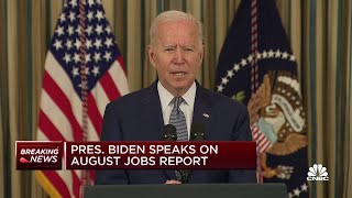 President Joe Biden on August jobs report: Economic recovery looks strong and durable