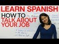 Spanish Occupation and Work Vocabulary Quiz