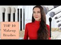 TOP 10 LUXURY MAKEUP BRUSHES | Collab with Allison Chase