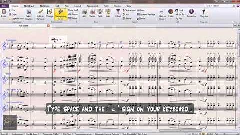 How to add Tempo and Metronome Markings in Sibelius 7