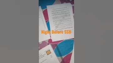 Night before SSB | Preparing all documents #shorts #SSB #army #nda