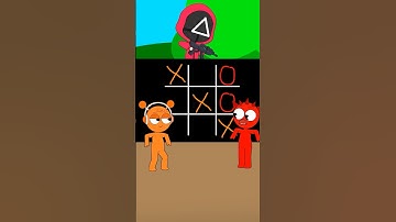 Incredibox Sprunki: Complex Tic-Tac-Toe Squid Game with Anything Alexia #shorts #animation
