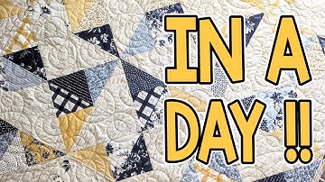 No Time Wasted Quilt Pattern | Layer Cake Friendly | Fast, Easy, and Beginner Friendly!