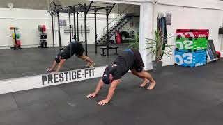 Piked Tricep Extension demonstration